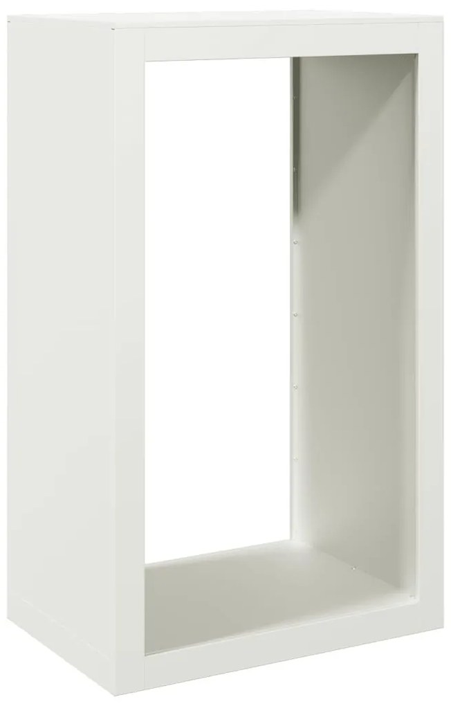 fehér acél tűzifatároló 60 x 40 x 100 cm