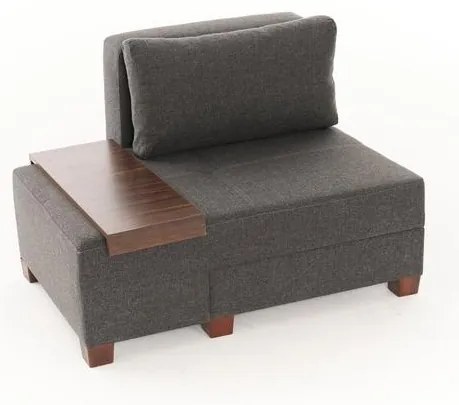 Egyszemélyes kanapéágy- Perenna Linen Balos - Antracit