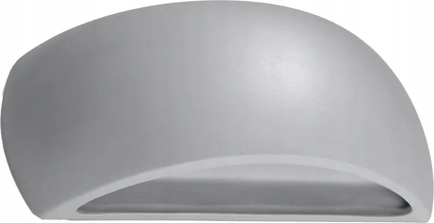 Szürke kerámia fali lámpa Pontius SL.0875 Sollux