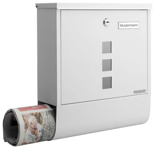 monzana® Postaláda 30,5x8,5x33,5 cm - fehér
