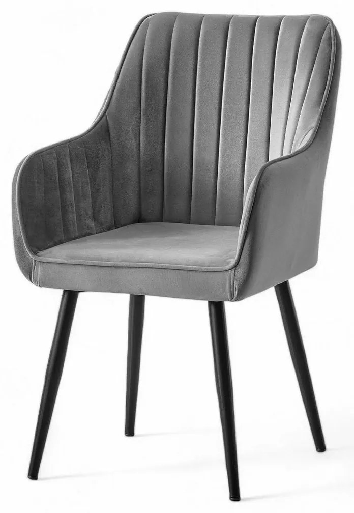 Nova Grey and Black étkezőszék szett, 2 db