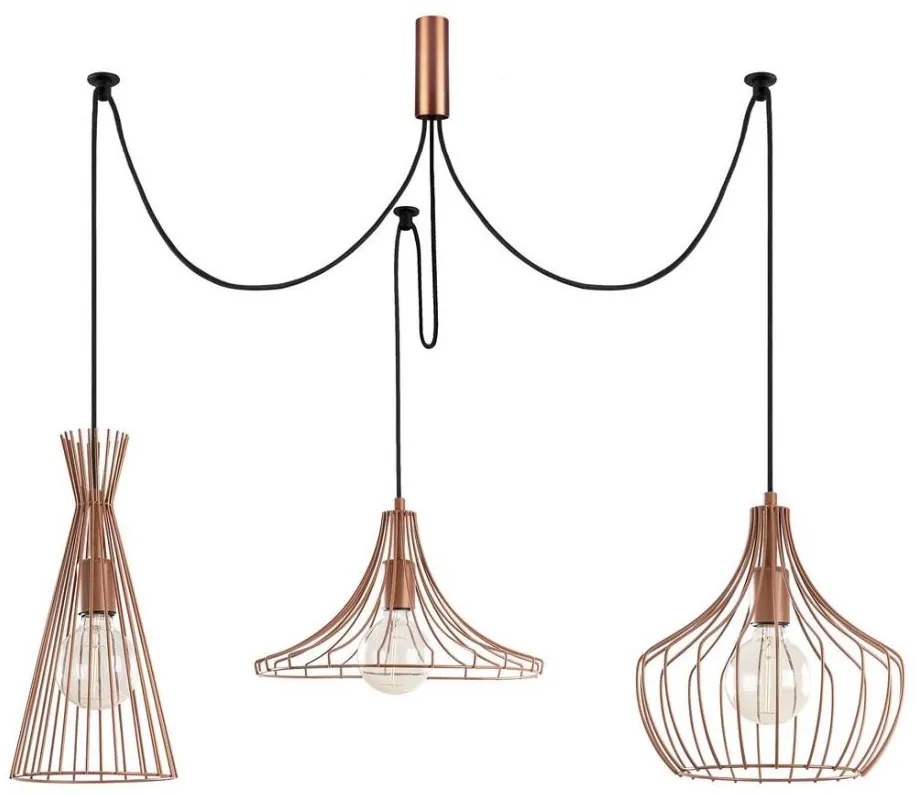 Csillár zsinóron MEZOPOTAMYA 3xE27/40W/230V pók