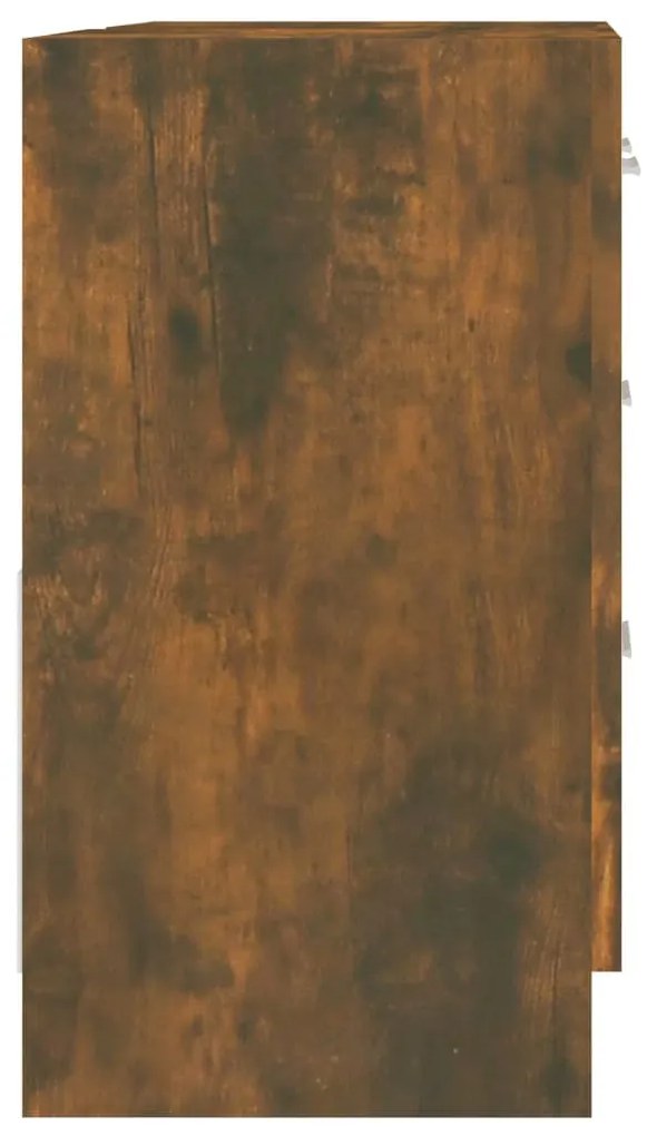 Füstös tölgy színű szerelt fa mosdószekrény 63x30x54 cm