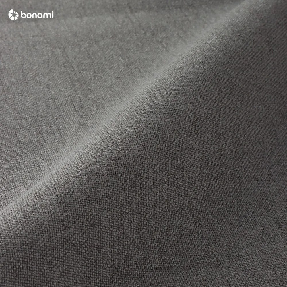 Szürke kárpitozott ágyneműtartós franciaágy ágyráccsal 180x200 cm Mattis – Meise Möbel