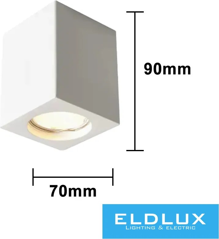 ELDLUX GS-C90-Q Kocka Mennyezeti Lámpa IP20