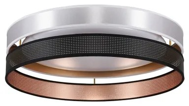 Duolla-LED Mennyezeti lámpa ROLLER DUO SH. LED/24W/230V átm. 45 cm ezüst/fekete