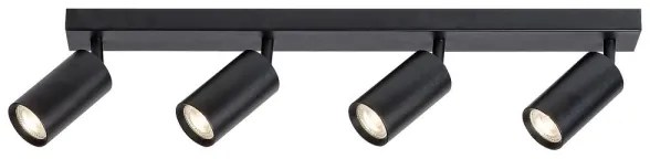 Rabalux 2086 - SOLO mennyezeti spotlámpa 4xGU10/25W/230V fekete