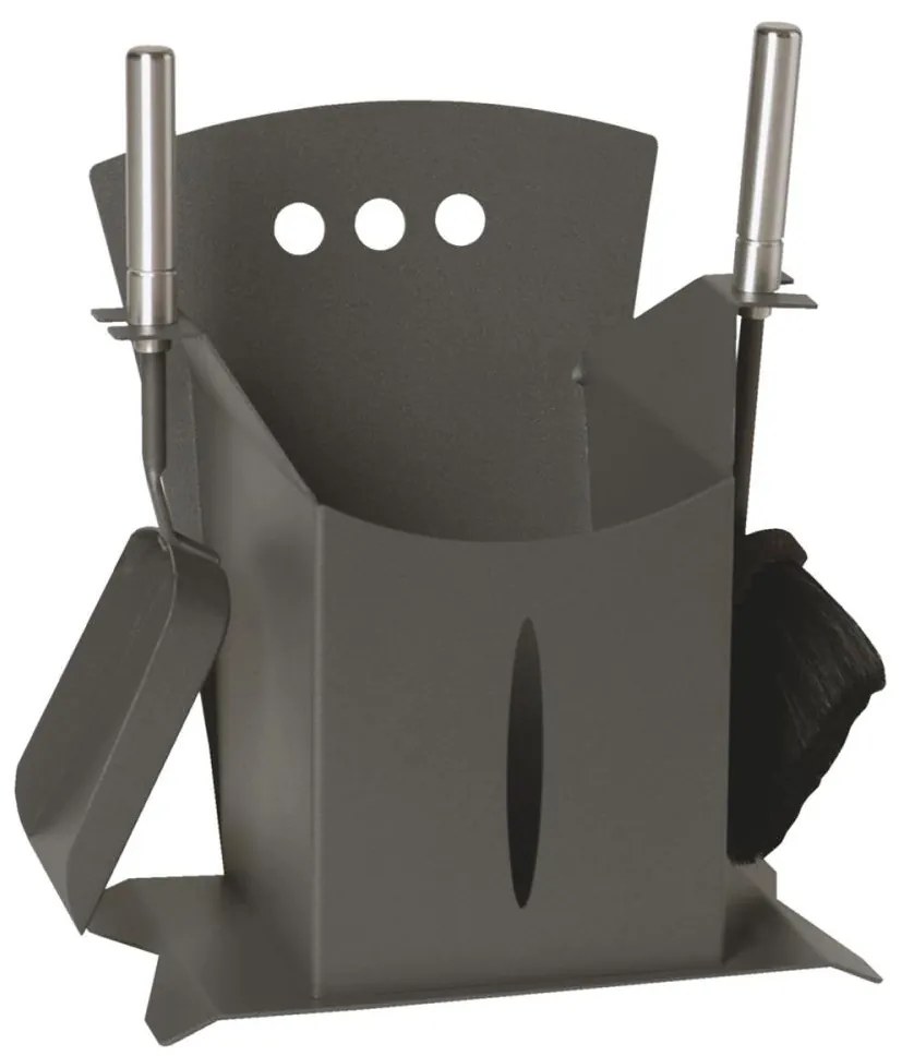 Pellet kosár eszközökkel 3 db antracit