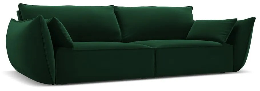 Sötétzöld bársony kanapé 208 cm Vanda – Mazzini Sofas