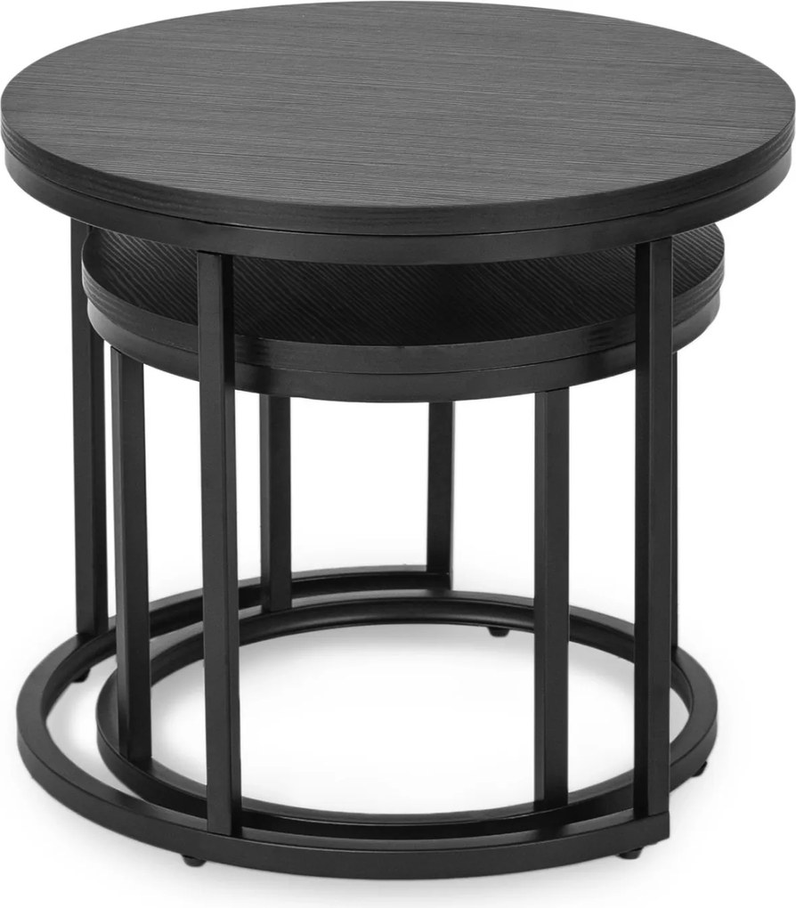 Dohányzóasztal szett fekete színben MANU