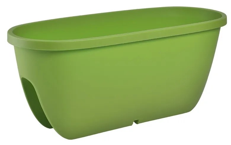 Gardenico virágtartó erkélykorlátra Balconia OVI zöld átmérő: 60 cm, 60 cm átmérőjű