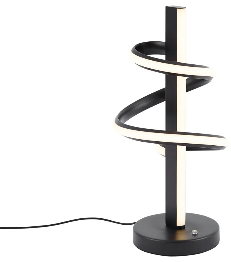 Design asztali lámpa fekete LED-del, 3 fokozatú kapcsolóval - Rolla