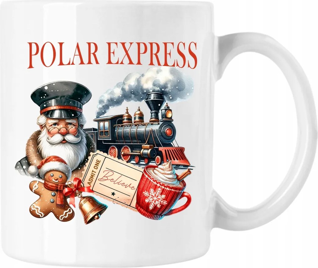 Karácsonyi bögre Polar Express Art Fehér 330ml