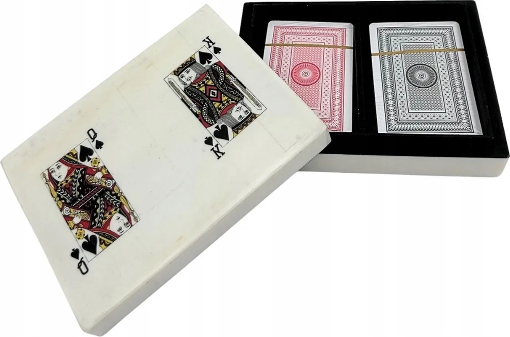 Elegáns Játékkártyák Szett Doboz Gyanta Két Pakli Ajándék Játékosnak