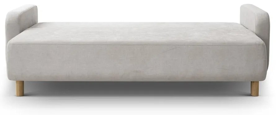 Bézs kinyitható tárolóhelyes kanapé 231 cm Elen – Micadoni