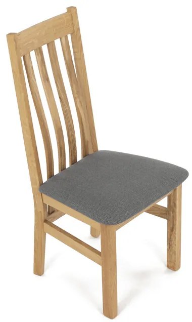 Natúr Tömörfa Étkezőszék, Szürke Üléssel. C-2100 GREY2