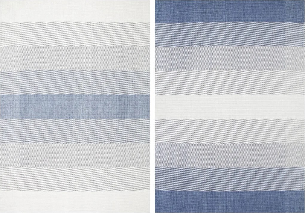 200x290 cm Kétoldalas Szőnyeg Szizál Kék Krém