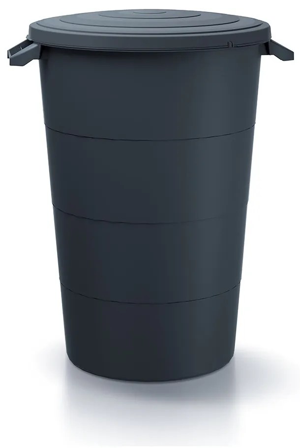 Kerti műanyag tartály füllel, 160 l, antracit