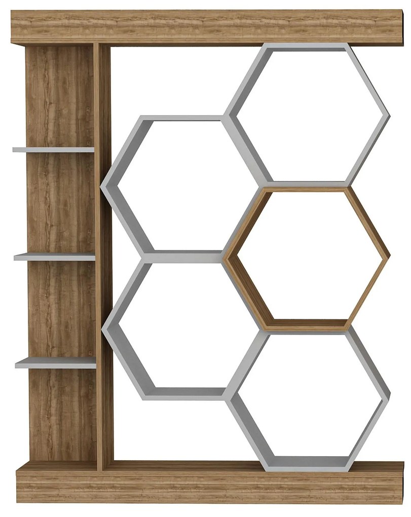 Regál Salix (fehér + dió) . 1102598