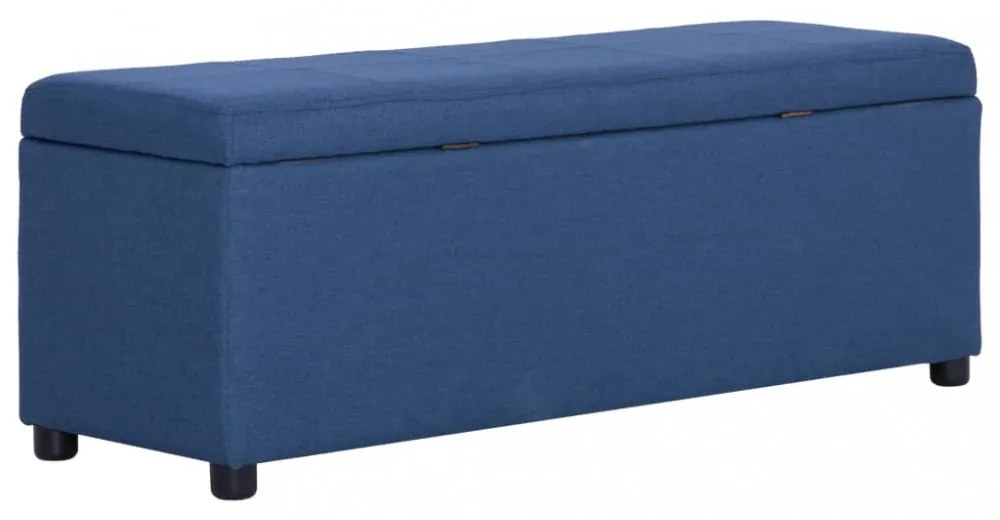 kék poliészter pad tárolórekesszel 116 cm