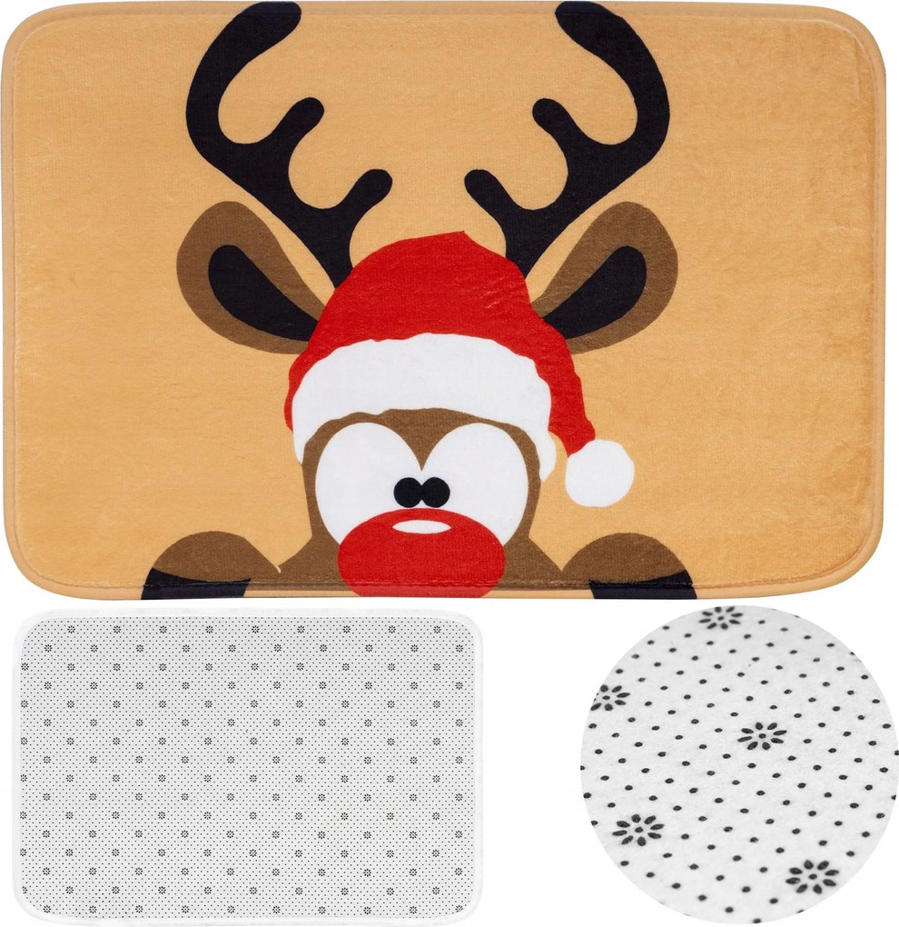 Fürdőszobaszőnyeg Csúszásgátló Gyorsan Száradó 40x60 cm Karácsonyi