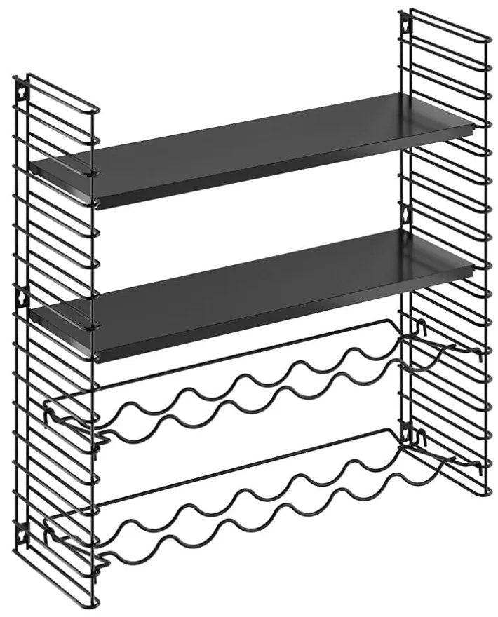 Fali polcos elem palacktartóval - Metaltex
