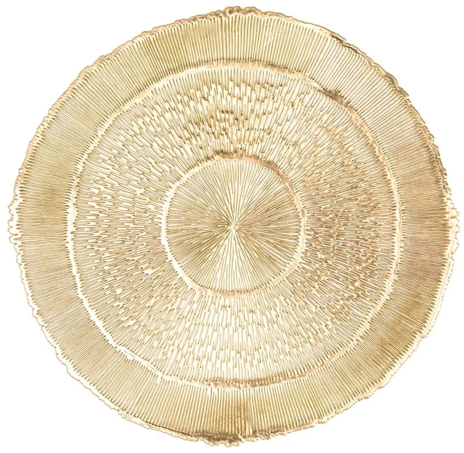 Tányéralátét arany színben, ⌀ 38 cm - Tiseco Home Studio
