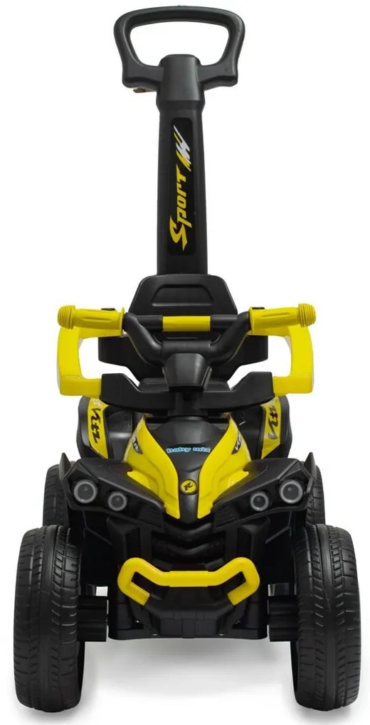 Baby Mix Mega Prime EVA gyerek futóbicikli vezetőrúddal, sárga