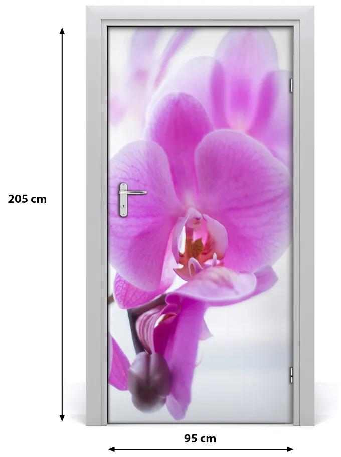 Ajtómatrica rózsaszín orchidea 95x205 cm