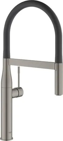 Grohe Essence mosogató csaptelep szilikon karral csiszolt hard graphite 30294al0 G30294AL0