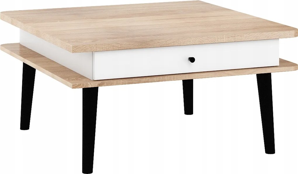 Asztal pad Dolce DOL-10 sonoma fehér 85 cm