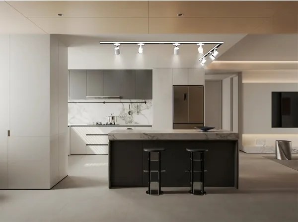 BRILAGI - Sínrendszeres spotlámpa HUSKY 8xGU10/10W/230V 300 cm fehér