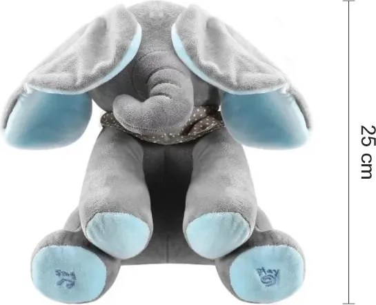 Zaparkorun Interaktív éneklő elefánt - blue