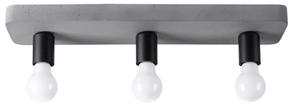 Sollux  SL.1158 - Spotlámpa TAVO 3xE27/15W/230V beton