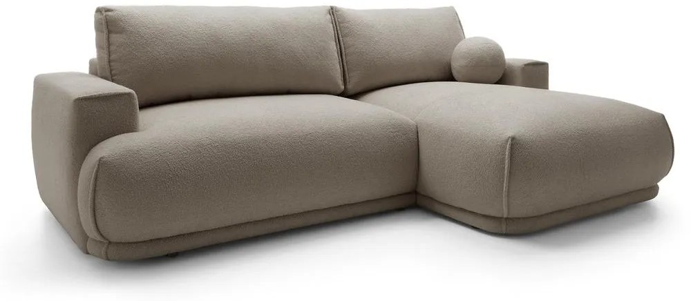 Sarokkanapé Dita mini (J) (szürkés bézs + fekete). 1100328