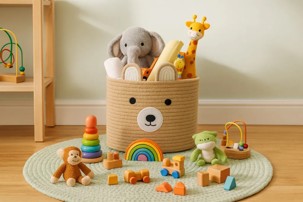 Állatos tároló doboz 28 x 22 cm - l méret