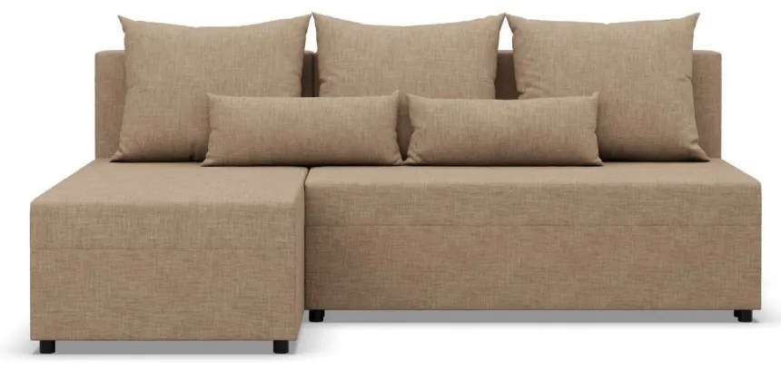 Nobu sarokkanapé, fonott, univerzális oldal, bézs