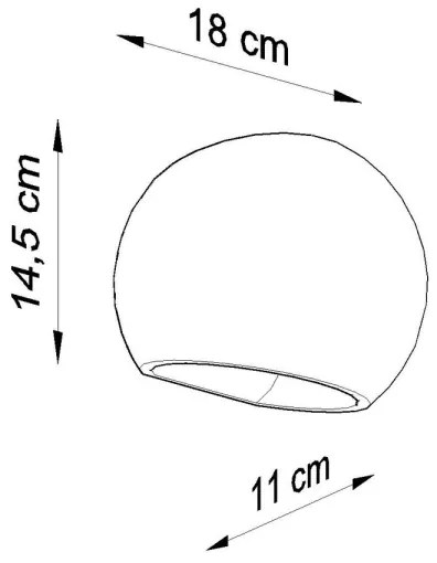 Fali lámpa GLOBE 1xE27/60W/230V fehér