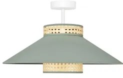 Duolla - Felületre szerelhető csillár RIO RATTAN 1xE27/15W/230V átm. 45 cm zöld/rattan