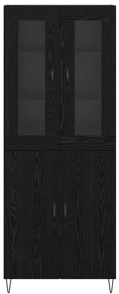 Magasfiú Fehér és Fekete Tölgy 69,5 x 34 x 180 cm Faanyag