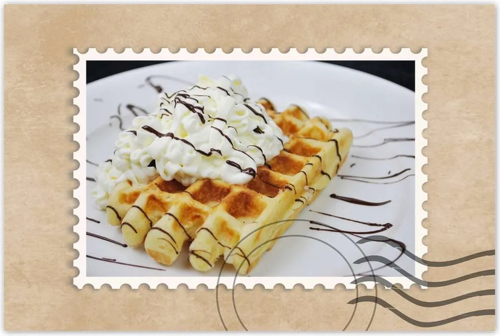 Poszterek 120x80 Gofri tejszínhabbal