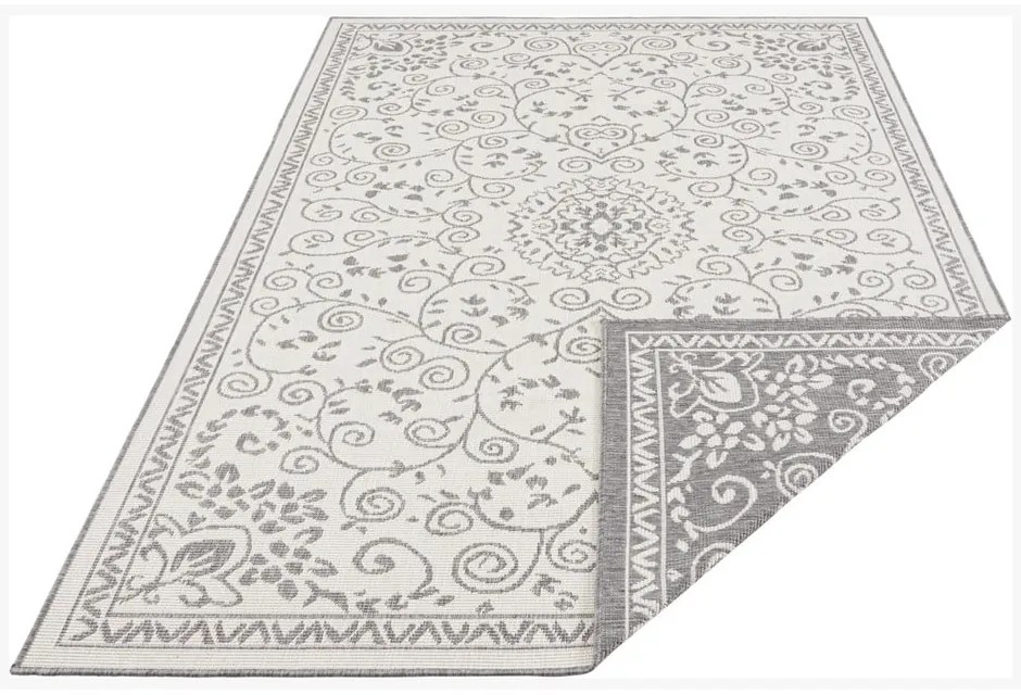 Leyte szürke-krémszínű kültéri szőnyeg, 120 x 170 cm - NORTHRUGS