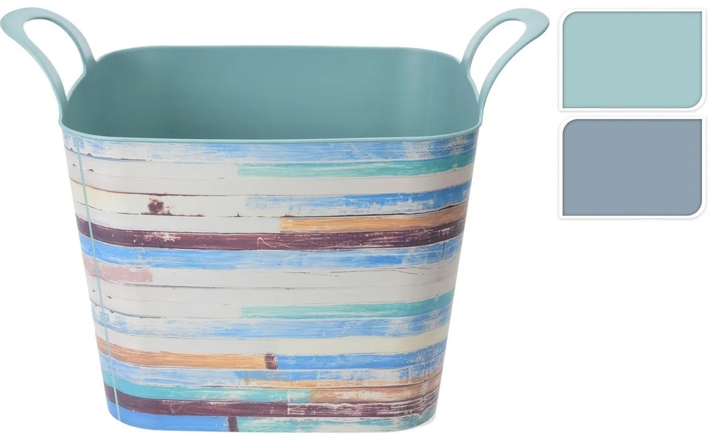 Vintage Wood tisztaruhatartó kosár, 36 l