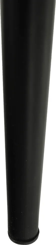 Étkezőszék, barna szövet/fekete fém, COLETA NOVA