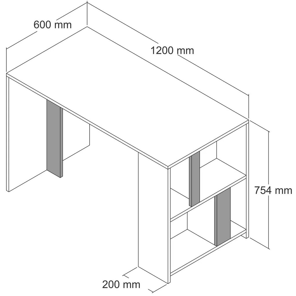Íróasztal Lima - Fehér Marble