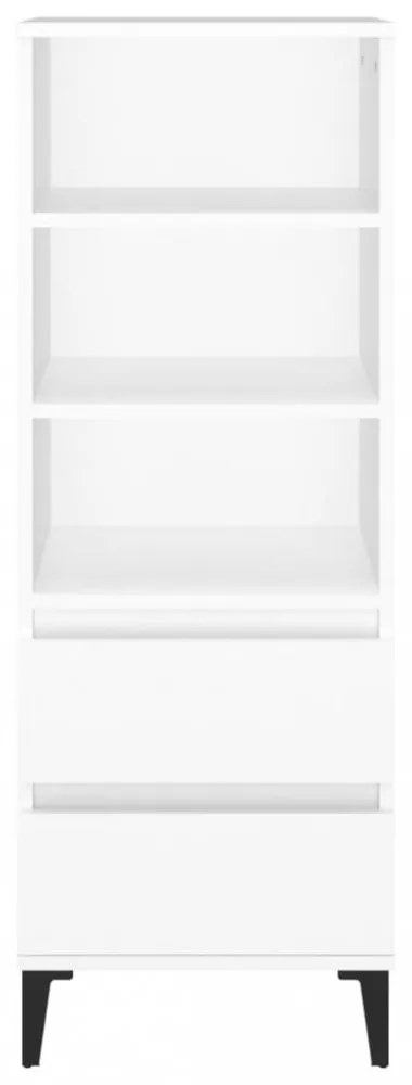 fehér szerelt fa magasszekrény 40 x 36 x 110 cm