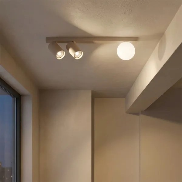 Brilagi - SELE BALL irányítható spotlámpa 2xGU10/30W/230V + 1xG9/10W bézs