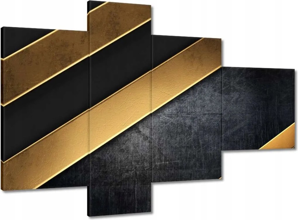 Vászonkép 100x70 Arany csíkok