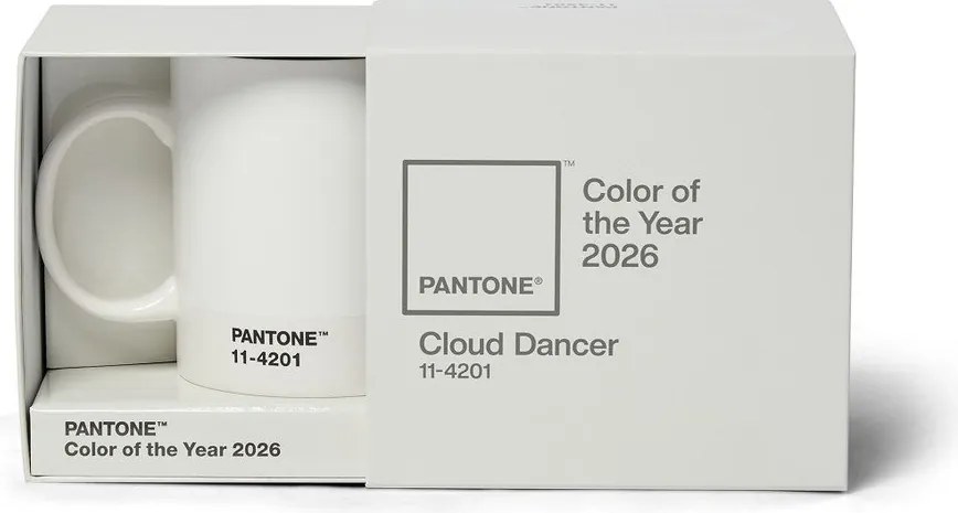 Fehér kerámia bögre 375 ml Cloud Dancer - Pantone