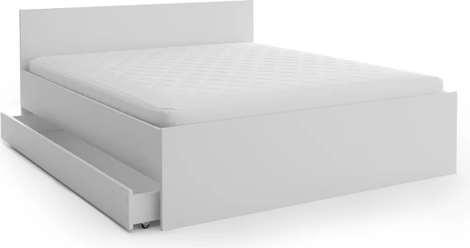 Ágy ELISA 180 x 200 cm, fehér Ágyrács: Lamellás ágyrács, Matrac: Coco Maxi 20 cm matrac